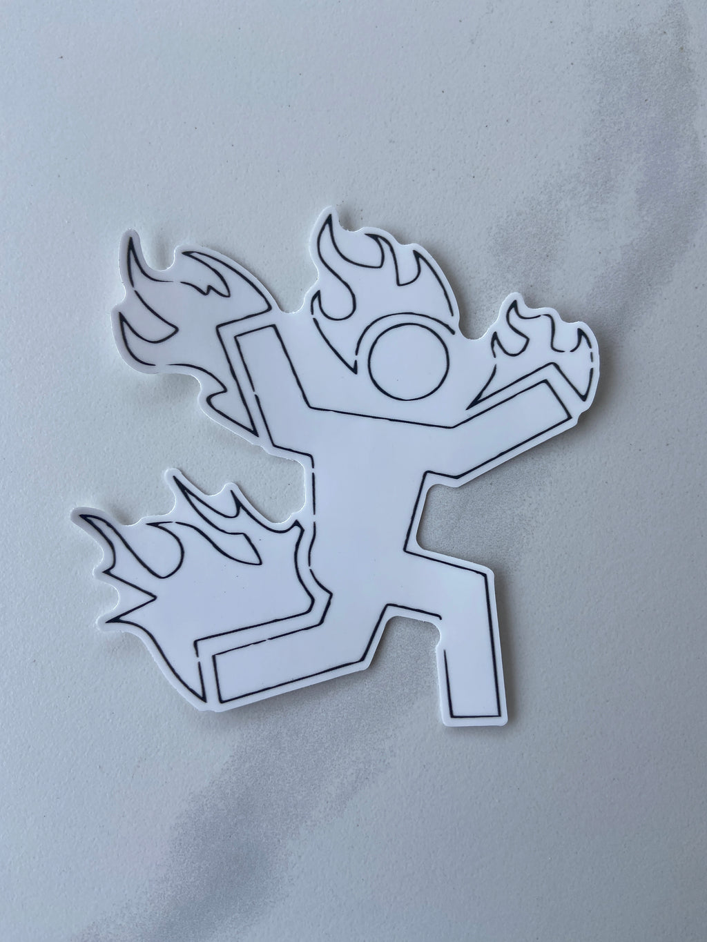 MAN ON FIRE STICKER