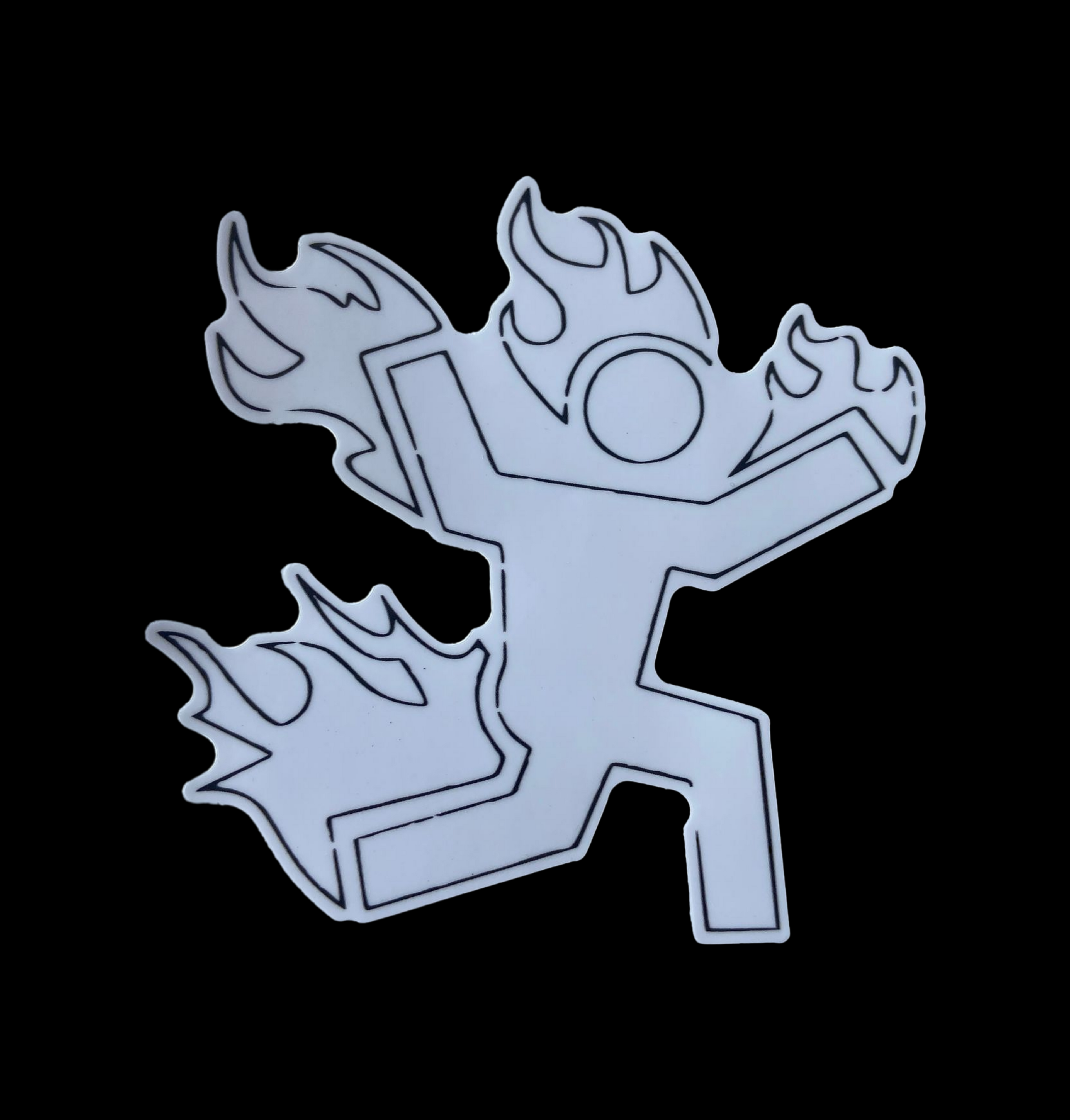 MAN ON FIRE STICKER