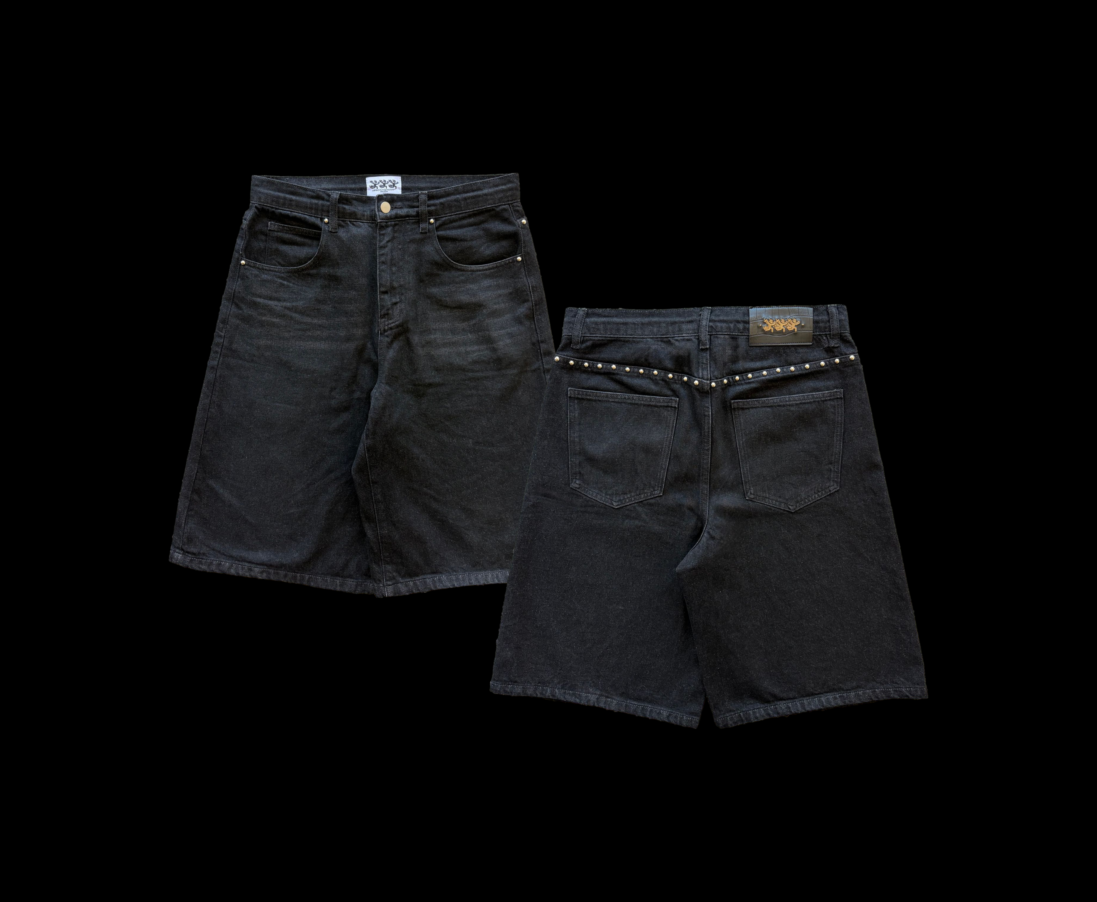 Hardware Denim Shorts